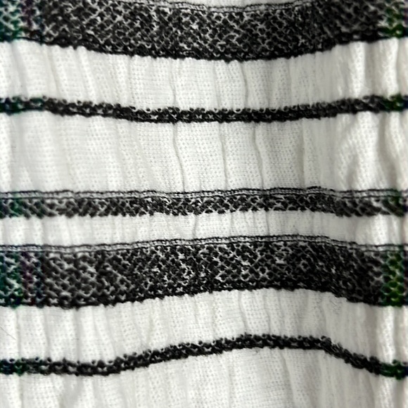 Max Studio Peasant Blouse Black & White Stripe Sz: XS - Picture 4 of 4